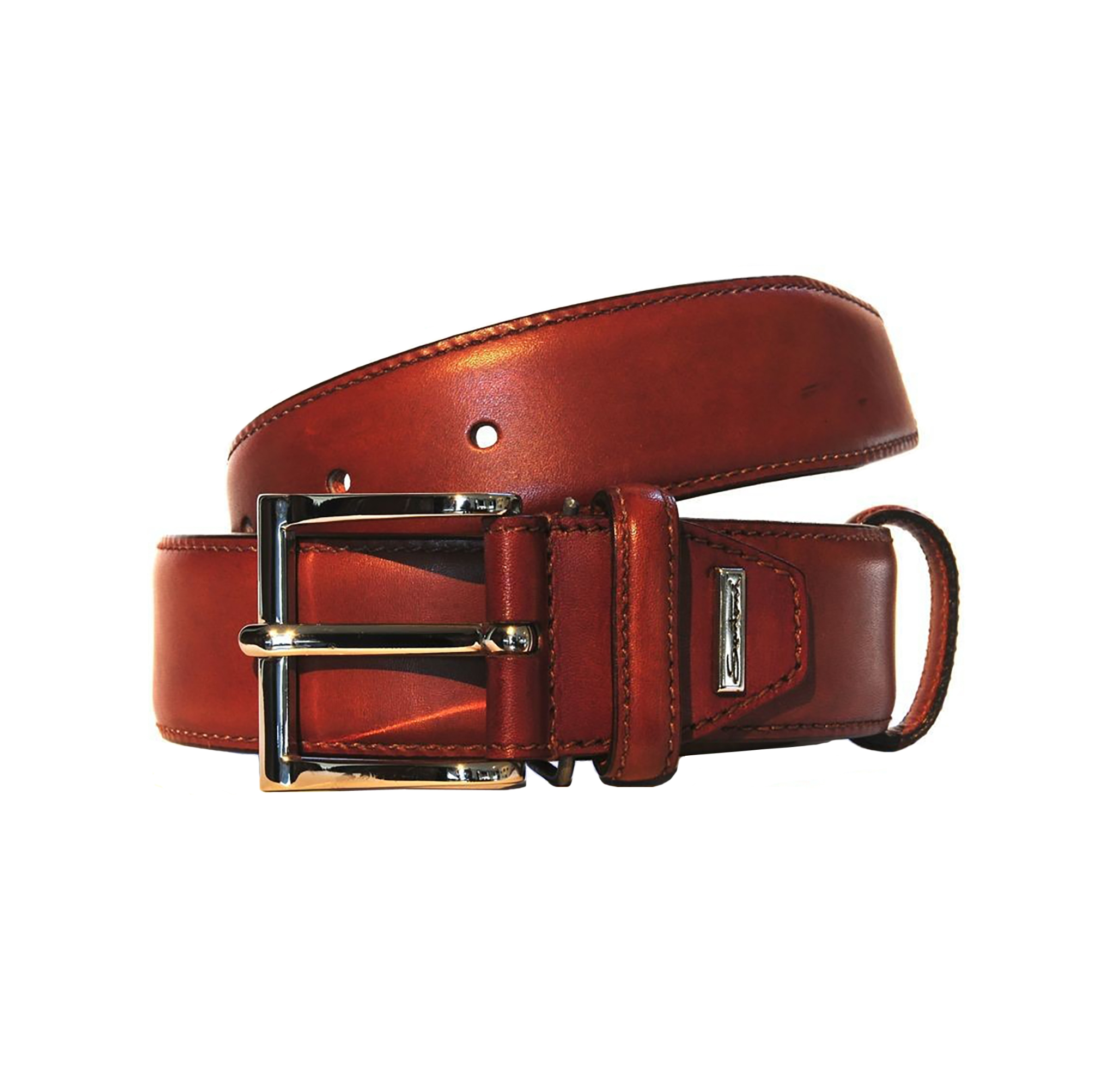 Blijven kalf Slank Buy Santoni Belt Leather (372) | Voustenshoes.com