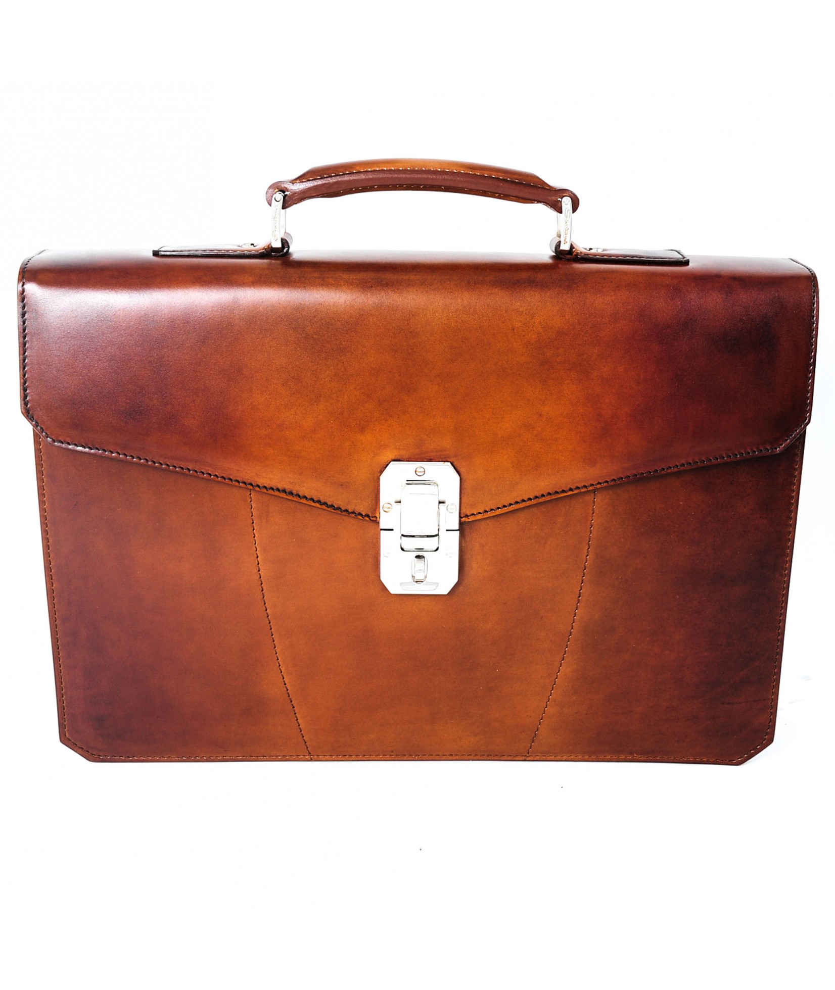 Santoni Briefcase Bag Cognac M50 (28097)