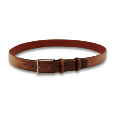 SANTONI - Ceintuur leer bruin / beige 3,5cm (39936) SANTONI - Ceintuur leer bruin / beige 3,5cm (39936)