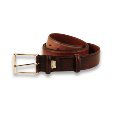 SANTONI - Ceintuur leer cognac 3,5cm (39938)
