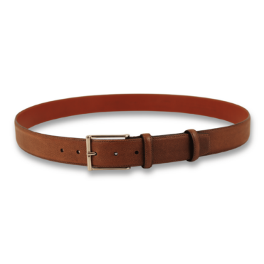 SANTONI - Ceintuur leguaan leer cognac 3,5cm (39939)