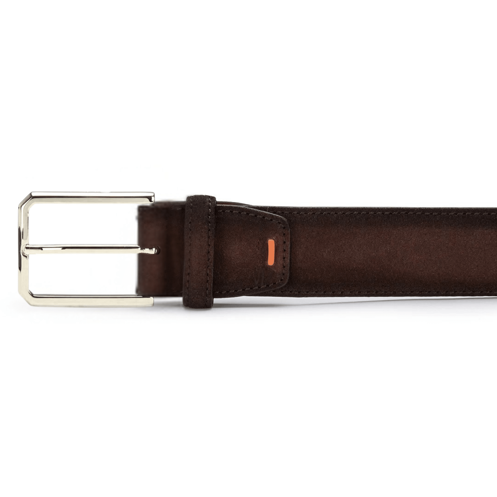 SANTONI - Ceintuur suède donkerbruin 3,5 cm (43648) SANTONI - Ceintuur suède donkerbruin 3,5 cm (43648)