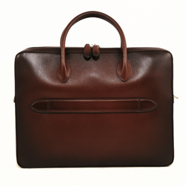 SANTONI - Портфель / сумка для ноутбука из кожи темно-коричневого цвета ручного окрашивания (43664) SANTONI - Портфель / сумка для ноутбука из кожи темно-коричневого цвета ручного окрашивания (43664)